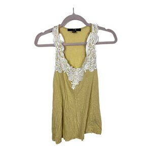 Forever 21 Mustard Yellow Tank Top Womens Size M